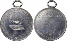 School, College and University Medals

1889 Davenport, Iowa Public Schools Award Medal. Silver. About Uncirculated, Polished.

32.6 mm. 12.58 gram...