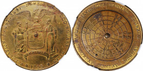 Miscellaneous Medals

1855 Calendar Medal. New York. Wright-752. Brass. AU Details--Environmental Damage (NGC).

36 mm.

From the Robert Adam Co...