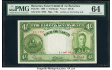 Bahamas Bahamas Government 4 Shillings 1936 (ND 1947) Pick 9e PMG Choice Uncirculated 64. 

HID09801242017

© 2020 Heritage Auctions | All Rights Rese...