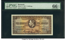Bermuda Bermuda Government 5 Shillings 17.2.1947 Pick 14 PMG Gem Uncirculated 66 EPQ. 

HID09801242017

© 2020 Heritage Auctions | All Rights Reserved...