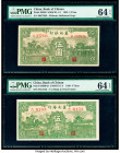 China Bank of Chinan 5 Yuan 1939 Pick S3069; S3069Ab Two Examples PMG Choice Uncirculated 64 EPQ (2). 

HID09801242017

© 2020 Heritage Auctions | All...
