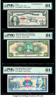 Cuba Banco Nacional de Cuba 1 Peso 1953 Pick 86a PMG Choice Uncirculated 64; Haiti Banque de la Republique d'Haiti 10 Gourdes 1979 (ND 1984) Pick 242a...