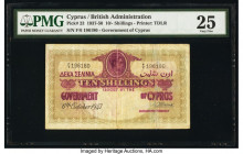 Cyprus Central Bank of Cyprus 10 Shillings 6.10.1947 Pick 23 PMG Very Fine 25. 

HID09801242017

© 2020 Heritage Auctions | All Rights Reserved