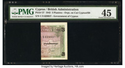 Cyprus Central Bank of Cyprus 3 Piastres 1.3.1943 Pick 27 PMG Choice Extremely Fine 45. 

HID09801242017

© 2020 Heritage Auctions | All Rights Reserv...