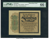 Germany Imperial Bank Note 50 Mark 1918 Pick 64c PMG Gem Uncirculated 66 EPQ. 

HID09801242017

© 2020 Heritage Auctions | All Rights Reserved