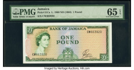Jamaica Bank of Jamaica 1 Pound 1960 (ND 1964) Pick 51Cb PMG Gem Uncirculated 65 EPQ. PMG misattributes holder as Pick 51Ca.

HID09801242017

© 2020 H...