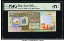Kuwait Central Bank of Kuwait 20 Dinars 1968 (ND 1994) Pick 28 PMG Superb Gem Unc 67 EPQ. 

HID09801242017

© 2020 Heritage Auctions | All Rights Rese...