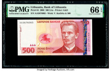 Lithuania Bank of Lithuania 500 Litu 2000 Pick 64 PMG Gem Uncirculated 66 EPQ. 

HID09801242017

© 2020 Heritage Auctions | All Rights Reserved