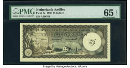 Netherlands Antilles Bank van de Nederlandse Antillen 25 Gulden 2.1.1962 Pick 3a PMG Gem Uncirculated 65 EPQ. 

HID09801242017

© 2020 Heritage Auctio...