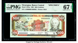 Nicaragua Banco Central 500 Cordobas 1991 Pick 178As Specimen PMG Superb Gem Unc 67 EPQ. 

HID09801242017

© 2020 Heritage Auctions | All Rights Reser...