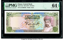 Oman Central Bank of Oman 50 Rials ND (1977) Pick 21a PMG Choice Uncirculated 64 EPQ. 

HID09801242017

© 2020 Heritage Auctions | All Rights Reserved...