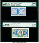 Spain Ministry of Finance 50 Centimos; 2 Pesetas 1937; 1938 Pick 93; 95 Two Examples PMG Superb Gem Unc 67 EPQ (2). 

HID09801242017

© 2020 Heritage ...
