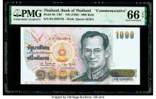 Thailand Bank of Thailand 1000 Baht ND (1992) Pick 96 PMG Gem Uncirculated 66 EPQ. 

HID09801242017

© 2020 Heritage Auctions | All Rights Reserved