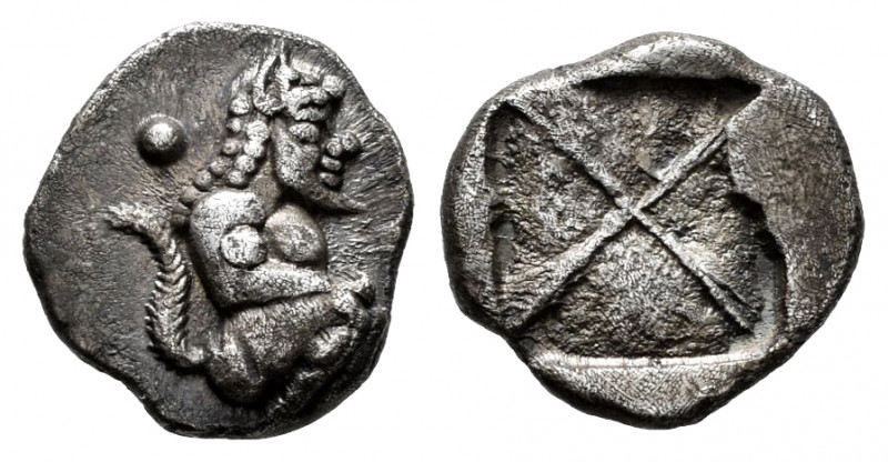 Macedon. Pangeion Region. 1/8 Stater. 500-549 BC. Siris. (Svoronos-pl 8, 11). (S...