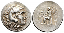 Kingdom of Macedon. Alexander III, "The Great". Tetradrachm. 310-301 BC. Lampsakos. (Price-1398 similar). (Müller-1191 similar). Anv.: Head of Herakle...