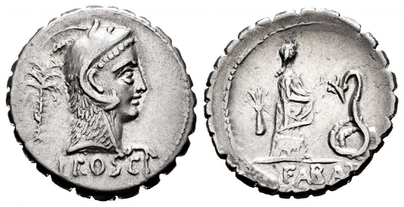 Roscius. L. Roscius. Denarius. 62 BC. Central Italy. (Ffc-1090). (Craw-412/1). (...