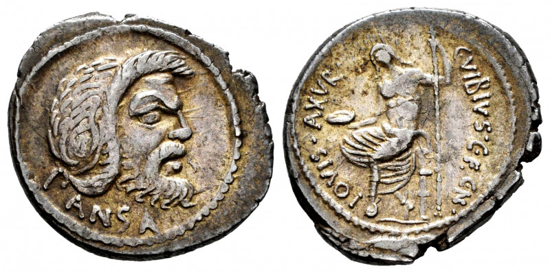 Vibius. C. Vibius C.f.C.n. Pansa. Denarius. 48 BC. Rome. (Ffc-1219). (Craw-449/1...