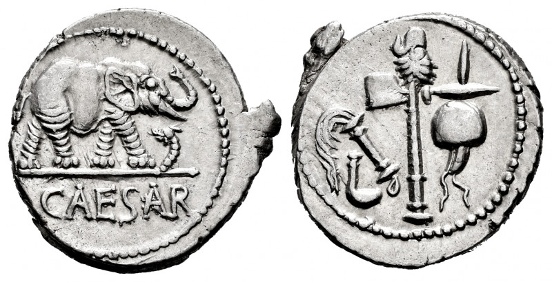 Julius Caesar. Denarius. 54-51 BC. Galia. (Ffc-50). (Craw-443/1). (Cal-640). Anv...