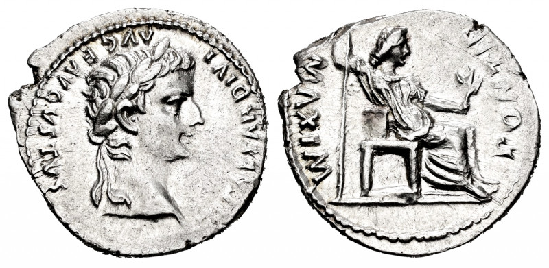 Tiberius. Denarius. 14-37 AD. Lugdunum. (Ric-26). (Rsc-16). Anv.: TI CAESAR DIVI...
