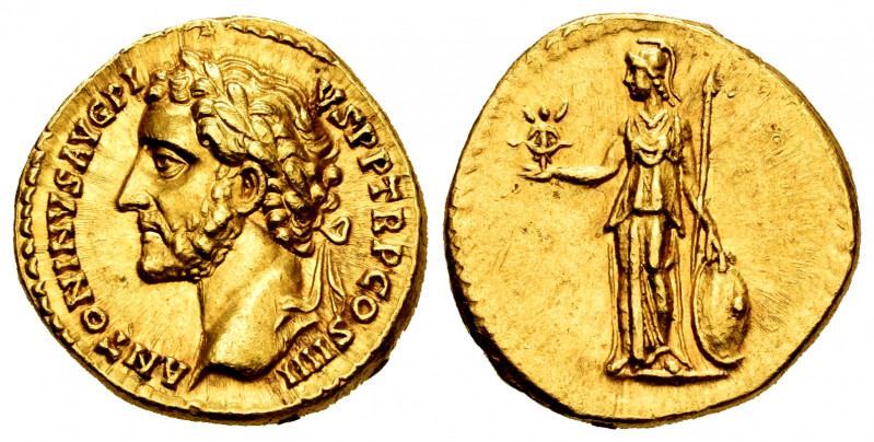Antoninus Pius. Aureus. 145-161 AD. Rome. (Spink-4034). (Ric-158). (Cal-1460). A...