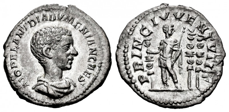 Diadumenian. Denarius. 217-218 AD. Rome. (Ric-IV 102). (Bmcre-87). (Rsc-3). Anv....