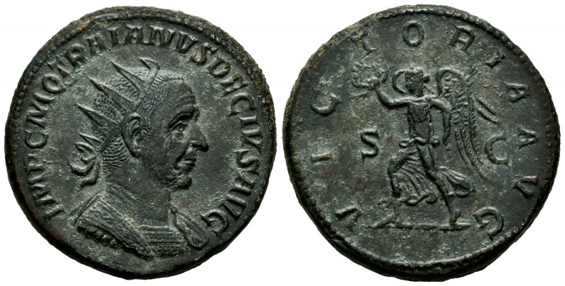Trajan Decius. Double sestertius. 249-251 d.C. Rome. (Ric-126a). (Ch-115). Anv.:...