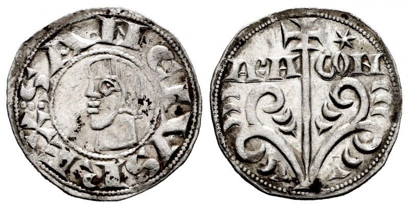 Kingdom of Navarre and Aragon. Sancho Ramírez (1063-1094). Dinero. Jaca (Huesca)...