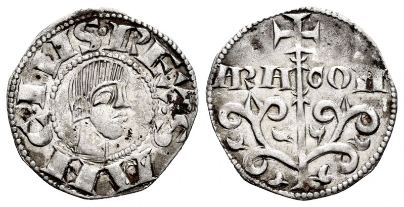 Kingdom of Navarre and Aragon. Sancho Ramírez (1063-1094). Dinero. Jaca (Huesca)...