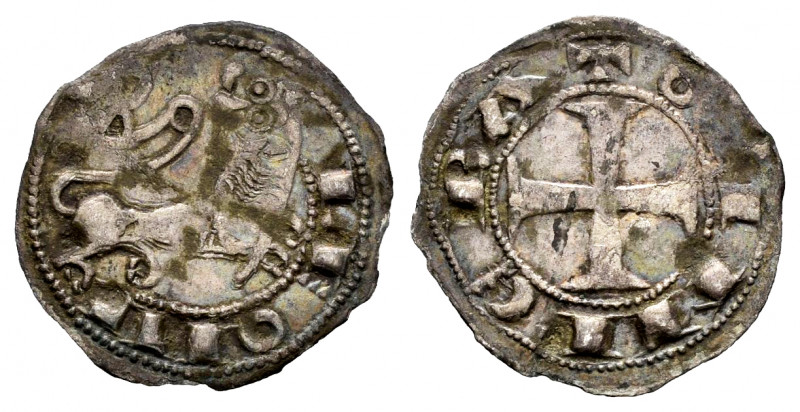 Kingdom of Castille and Leon. Alfonso VII (1126-1157). Obol. Mintmark: Roundel. ...