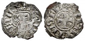 Kingdom of Castille and Leon. Sancho III (1157-1158). Dinero. Toledo. (Bautista-259.4 var). Anv.: TOLETA. Rev.: SANCIVS REX. Ve. 0,52 g. Roel before t...