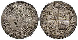 Kingdom of Castille and Leon. Enrique IV (1454-1474). 1 real. Sevilla. (Bautista-894.1). (Abm-685). Anv.: + ENRICVS ❀ QVARTVS ❀ DEI ❀ GRACIA ❀ REX ❀. ...
