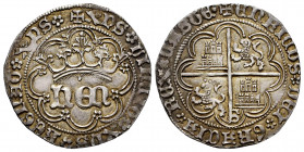 Kingdom of Castille and Leon. Enrique IV (1454-1474). 1 real. Sevilla. (Bautista-903). (Abm-713.1). Anv.: + XPS ✿ VINCIT ✿ XPS ✿ REGNAT ✿ XPS. Rev.: +...