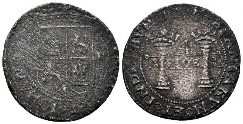 Charles-Joanna (1504-1555). 4 reales. (1541-1542). México. M-P. (Cal-123). Ag. 1...