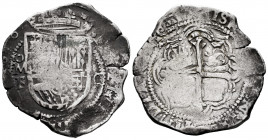 Philip III (1598-1621). 8 reales. 1610. México. F. (Cal-893). Ag. 27,03 g. Rare with visible date. Almost VF. Est...350,00. 


 SPANISH DESCRIPTION...
