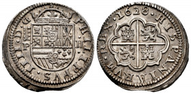 Philip IV (1621-1665). 2 reales. 1628. Segovia. P. (Cal-957). Ag. 6,81 g. A good sample. Scarce. XF. Est...300,00. 


 SPANISH DESCRIPTION: Felipe ...