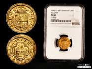 Philip IV (1621-1665). 1 escudo. 1652/22. Segovia. BR (Bernardo de Pedrera) and A (Esteban de Pedrera). (Cal-1738, plate coin). (Tauler-898, plate coi...