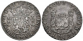Ferdinand VI (1746-1759). 8 reales. 1759. México. MM. (Cal-495). Ag. 26,98 g. Beautiful old cabinet patina. Almost XF. Est...350,00. 


 SPANISH DE...
