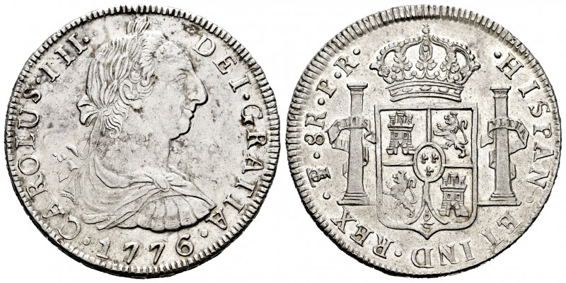 Charles III (1759-1788). 8 reales. 1776. Potosí. (Cal-1173). Ag. 26,83 g. Origin...