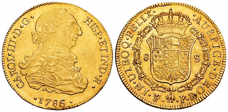Charles III (1759-1788). 8 escudos. 1786/5. Potosí. PR. (Cal-2071). (Cal onza-83...