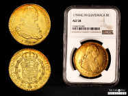 Charles IV (1788-1808). 8 escudos. 1794. Guatemala. M. (Cal-1585). Au. 27,06 g. Magnificent piece. It retains some luster. Very rare. Slabbed by NGC a...