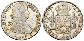 Ferdinand VII (1808-1833). 8 reales. 1811. México. HJ. (Cal-1317). Ag. 27,04 g. Original luster. Attractive. AU. Est...220,00. 


 SPANISH DESCRIPT...