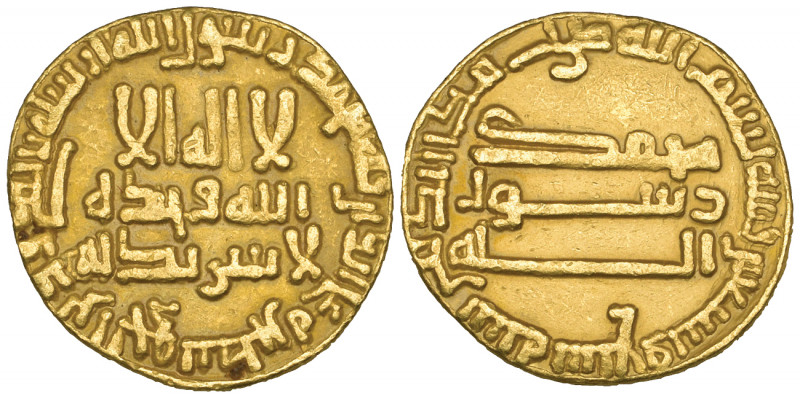 Abbasid, temp. al-Ma’mun (194-218h), dinar, 197h, anonymous type, 4.21g (Bernard...