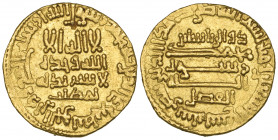 Abbasid, temp. al-Ma’mun (194-218h), dinar, Misr 199h, obv., citing (a)l-Muttalib, rev., citing Dhu’l-Riyasatayn and al-Fadl, 4.29g (Bernardi 86De; Al...
