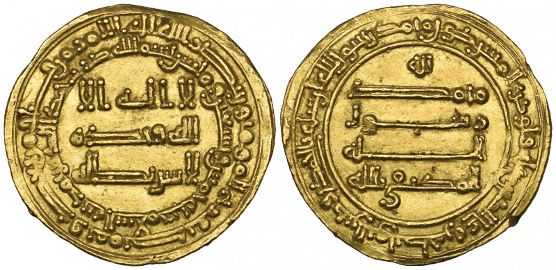 Abbasid, al-Muktafi (289-295h), dinar, Madinat al-Salam 295h, 4.16g (Bernardi 22...