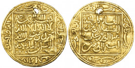 Muwahhid, Abu Ya‘qub I (558-580h), half-dinar, without mint or date, with title amir al-mu’minin (struck 563-580h), four-line legends both sides, 2.26...