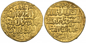 Bahri Mamluk, Lajin (696-698h), dinar, Dimashq [69]6h, 5.96h (Balog -; cf Morton & Eden [London] auction 68, 10 June 2014, lot 846, same rev. die), al...