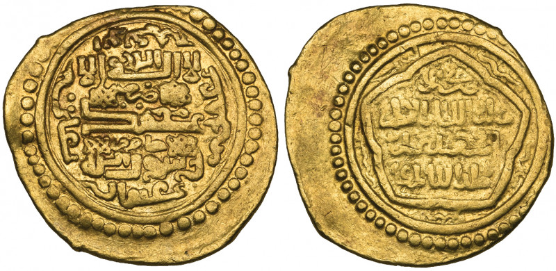 Ilkhanid, Abu Sa‘id (716-736h), dinar, Jajarm 722h, 7.94g (Diler 502), very fine...