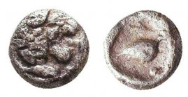 Tetartemorion AR
Ionia, Miletos, c. 350-300 BC
5 mm, 0,2 g