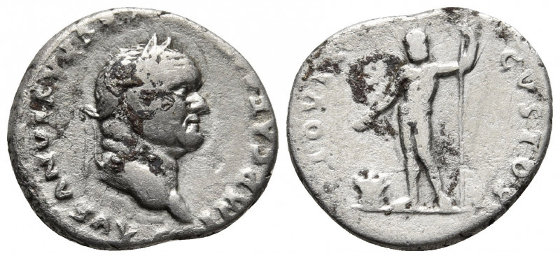 Denarius AR
Vespasianus (69-79), Laureate head of Vespasianus right, Jupiter st...