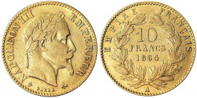 10 Francs AV
France, Napoleon III, 1864, Gold 900/1000
3,20 g